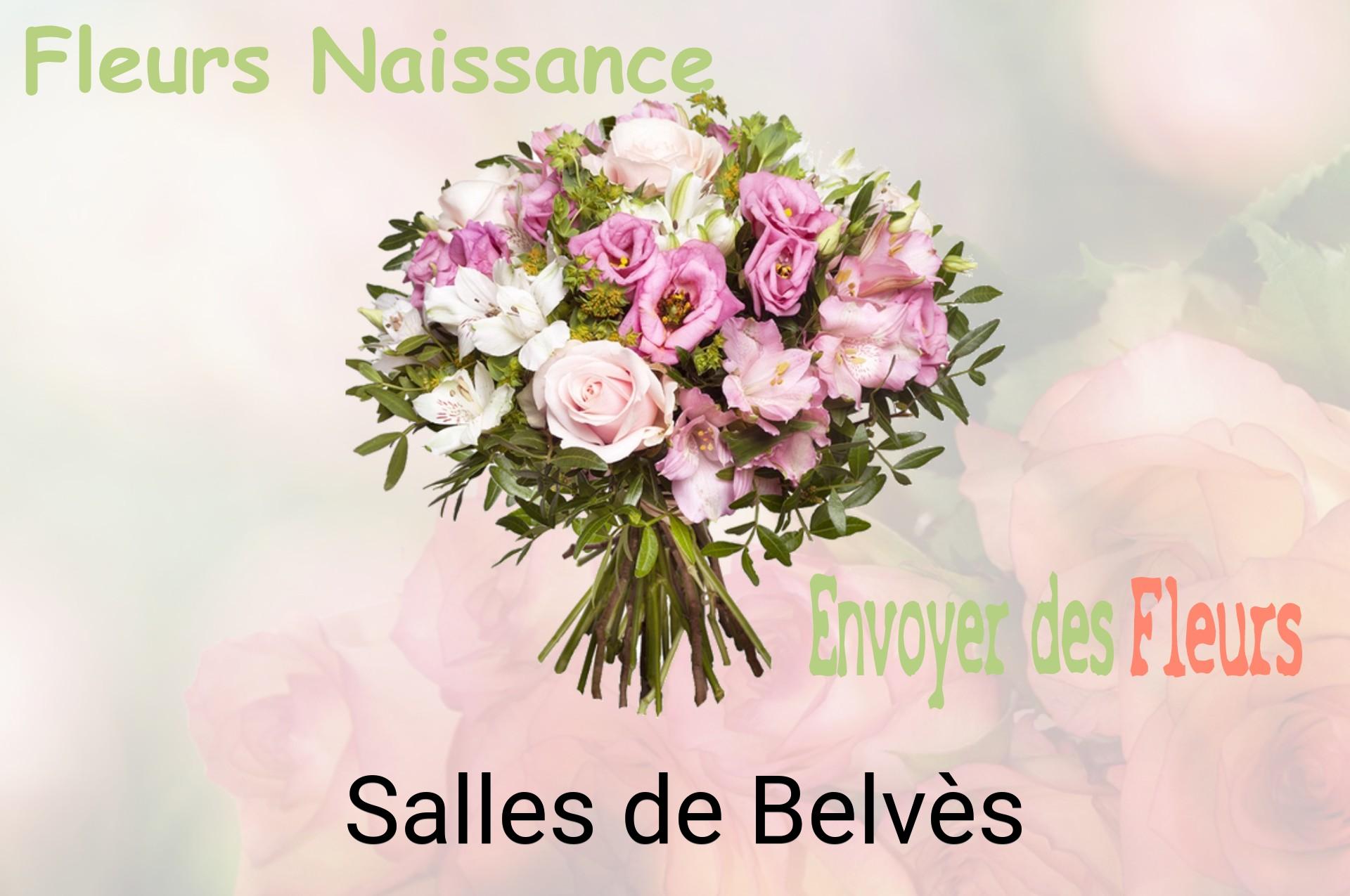Bouquet de fleurs de naissance livré à Salles-de-Belvès